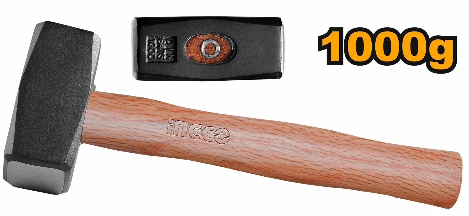 Кувалда деревянная ручка INGCO 1000 гр