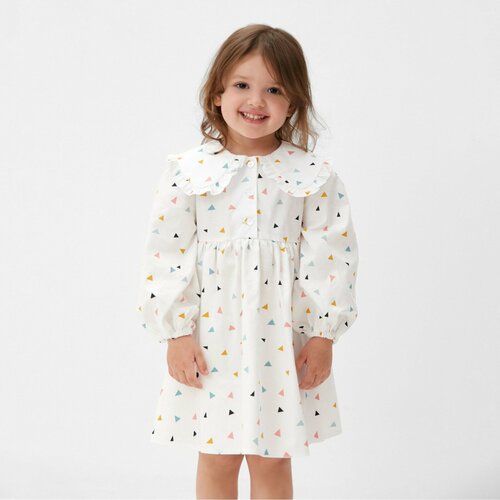 фото Платье kaftan, размер 110/116, белый