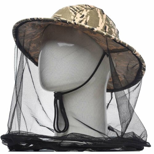 Панама Huntsman с москитной сеткой с кольцом смесовая светлый пиксель [58 /