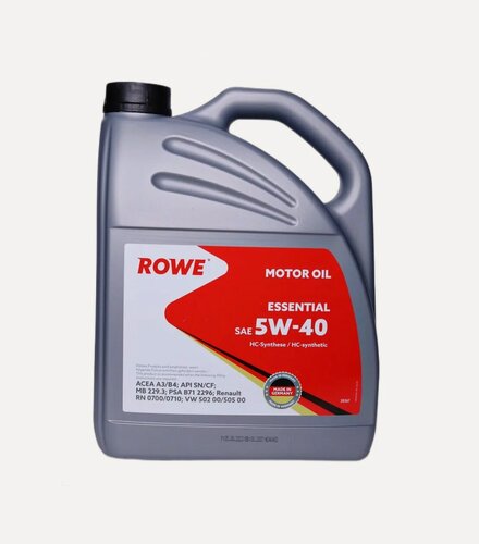 Изображение товара Моторное масло синтетическое ROWE ESSENTIAL SAE 5W-40, 5 литров