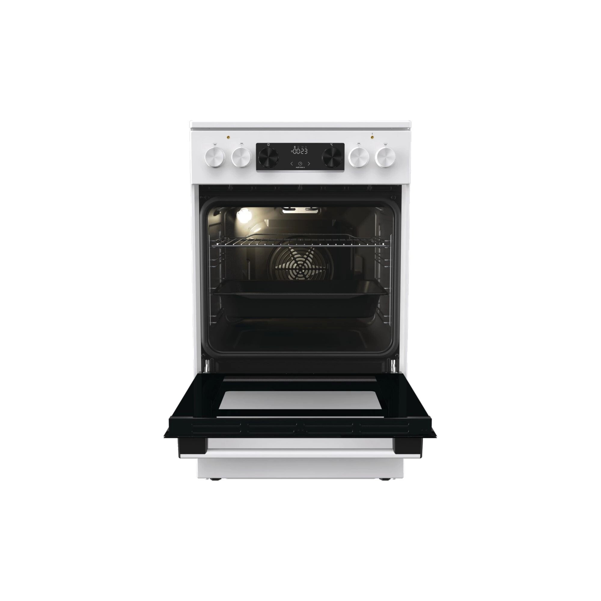 Плита электрическая Gorenje GEC5C61WG, стеклокерамика, белый — фото 1