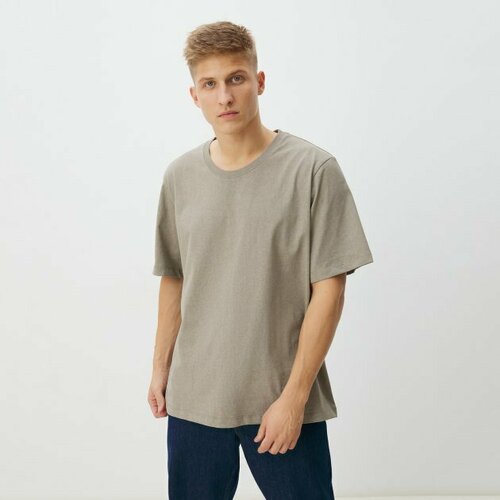 фото Футболка maison david, размер xxl, серый, бежевый, коричневый