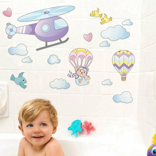 UND В облаках – детские наклейки для интерьера с матовой поверхностью, влагостойкие