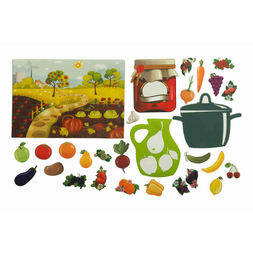 Развивающая игра из фетра на липучках 