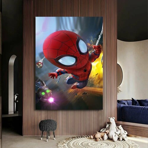 Картина Человек-паук, Spider-Man, 50х70 ВсеКартины.тут