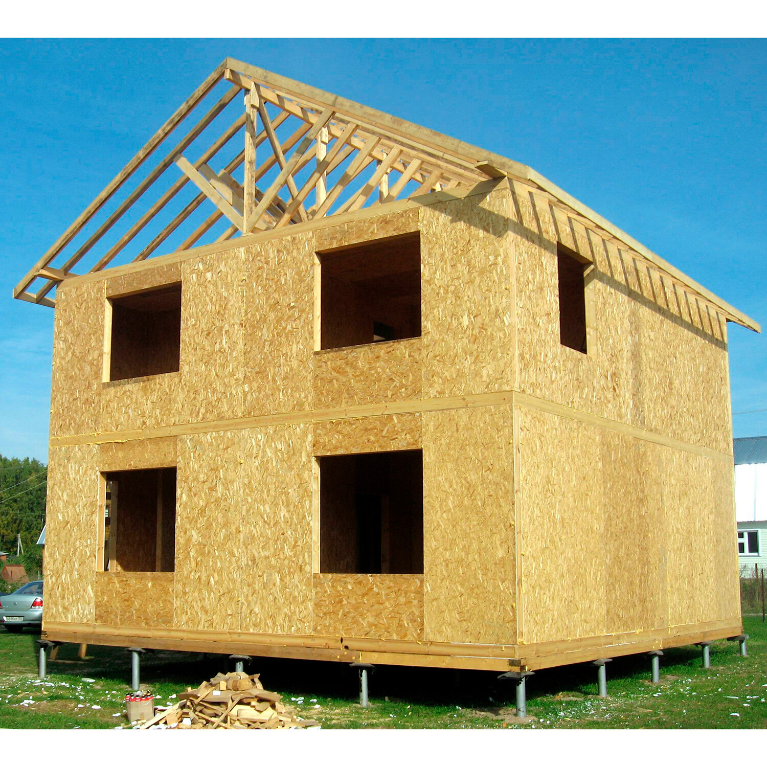 OSB-плита Латат, влагостойкая, для внутренних и наружных работ, 1250x2500x9 мм — фото 1