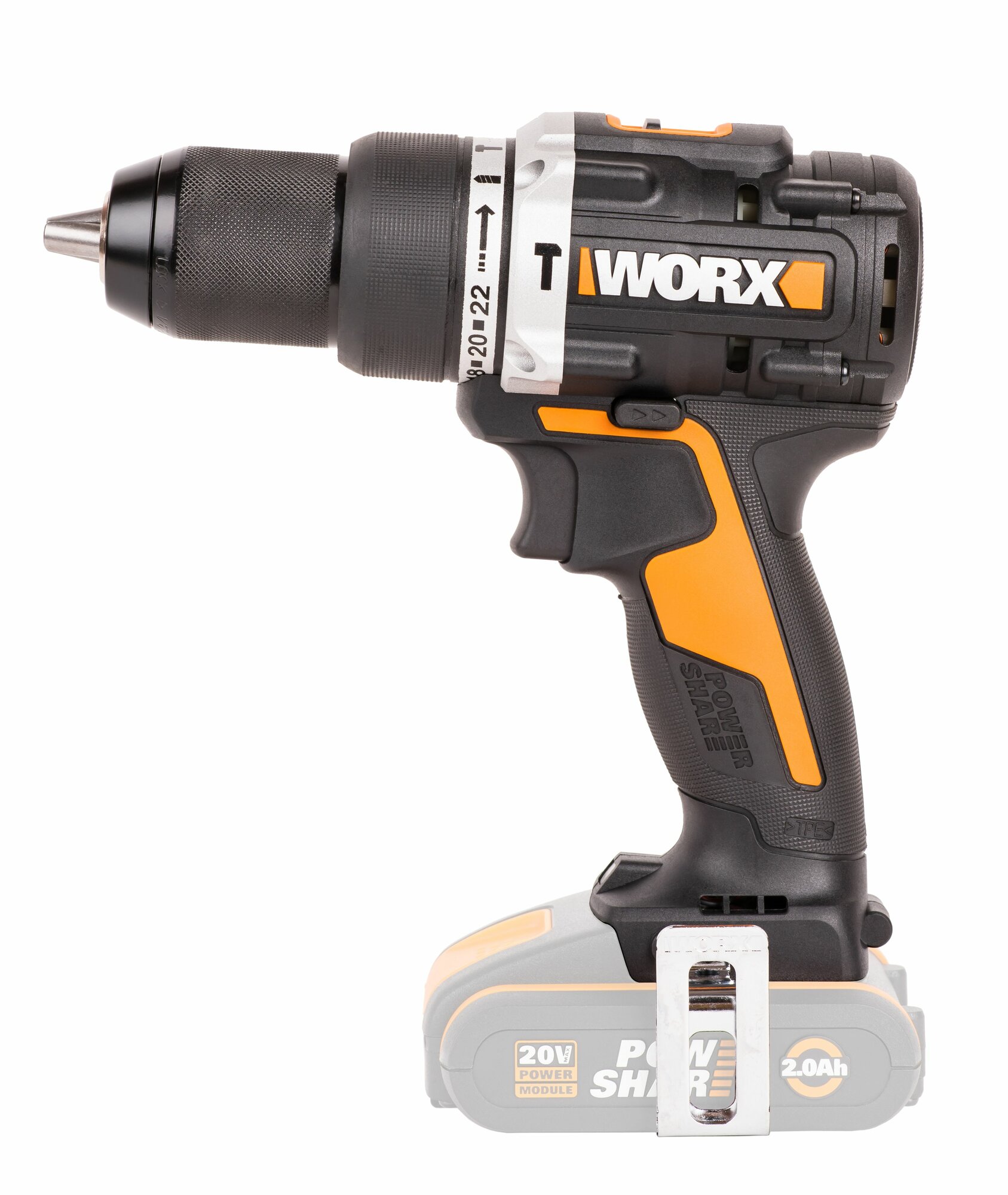 Обзор: Дрель-шуруповерт ударная аккумуляторная WORX WX352.9, 60 Нм, 20В, бесщеточная, без АКБ и ЗУ