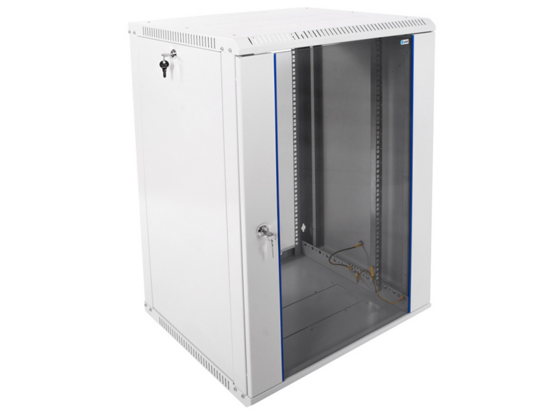 Шкаф коммутационный шрн-эконом (шрн-э-18.500) настенный 18U 600x520мм пер. дв. стекл 75кг серый 470мм 27.7кг 180град. 930мм