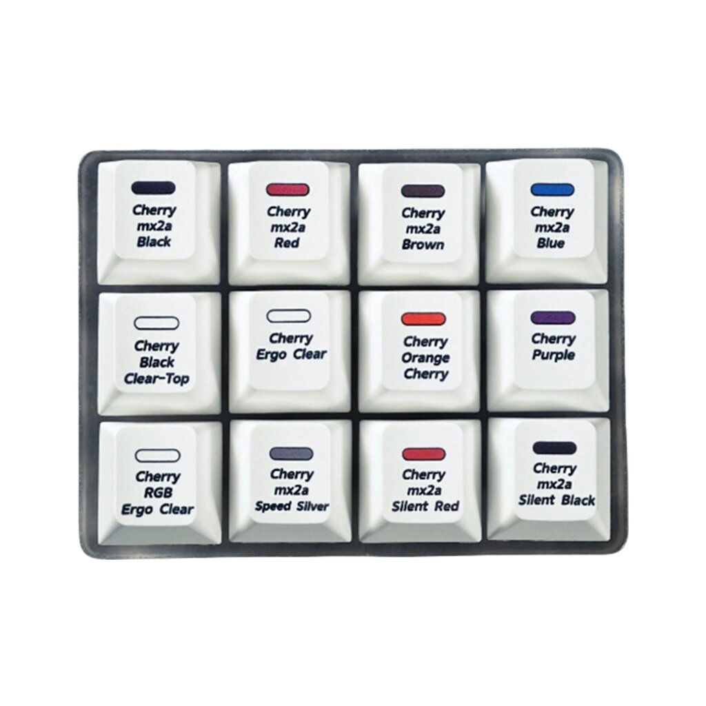 Маленькая Клавиатура Cherrys MX Switching Tester Switching Sampler Инструмент Для Тестирования Механических Клавиатур с Клавишным Колпачком 12Key