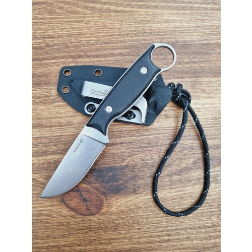 Туристический нож Gentleman Mole Black EDC, D2, Микарта,120 г