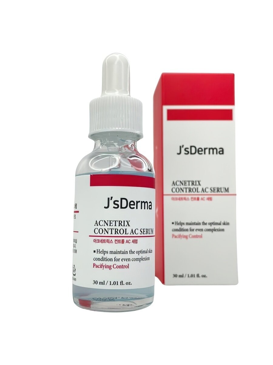 Сыворотка с цинком для проблемной кожи JsDerma Anti Ac Serum Acnetrix Niacinamide 8% Zn-PCA 1%