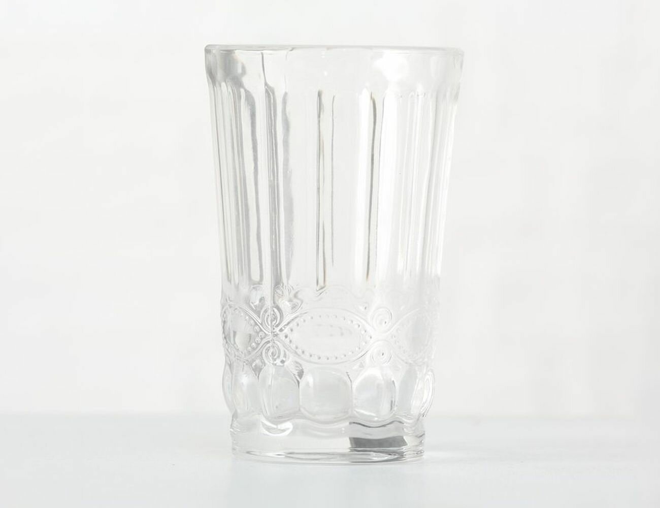 Стакан для воды БИГ рокс с узором, стекло, прозрачный, 300 мл, Boltze 1015740-1
