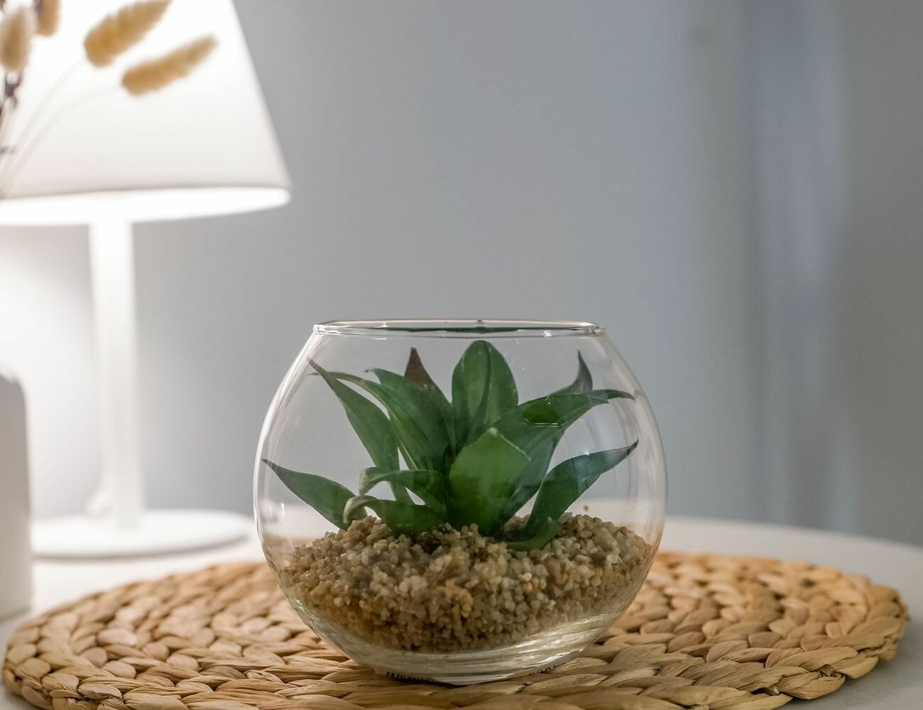 Элитное искусственное растение сфера суккулента 10х12 см Edelman 1047778-2