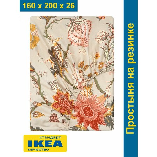 фото Простыня на резинке 160х200 аселия (икеа nаsselklocka) сатин vigrana