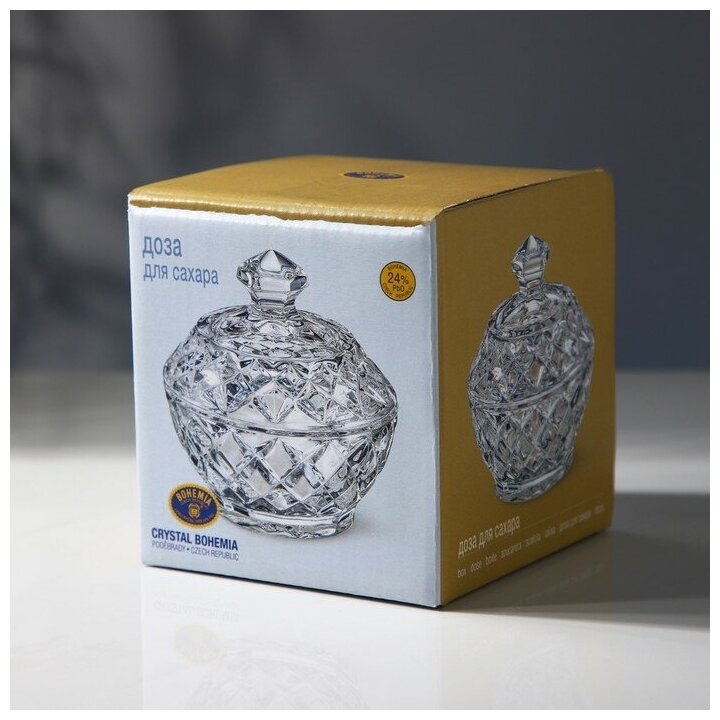 Сахарница Bohemia 10 см Crystal bohemia as - фото №5