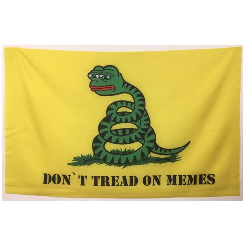 Флаг Don't tread on memes 90х135 см