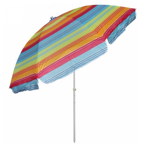 Зонт пляжный D=240см, h-220см «Радужные мгновения» с механизмом наклона ДоброСад - фотография № 4