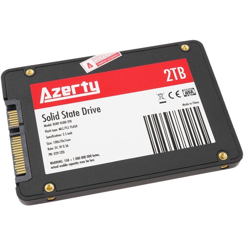Жесткий диск SSD 2.5' 2Tb Azerty Bory R500 128 гб внутренний ssd диск azerty bory msata 128g 029 1243