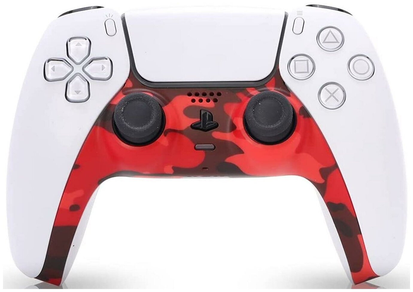 Декоративная панель для геймпада Playstation DualSense (GAM-P5001) Красный Камуфляж (Red Camuflage) (PS5)