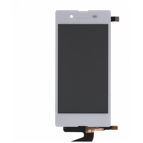 Дисплей (экран) в сборе с тачскрином для Sony Xperia E3 белый модуль матрица тачскрин для sony xperia e3 d2202 белый