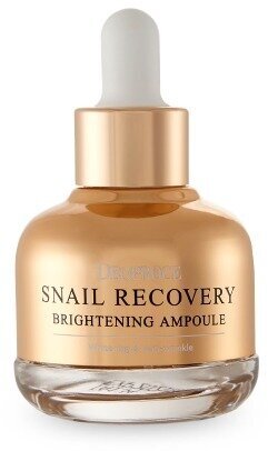 Сыворотка на основе муцина улитки Deoproce Snail Recovery Brightening Ampoule 30гр - фото №10