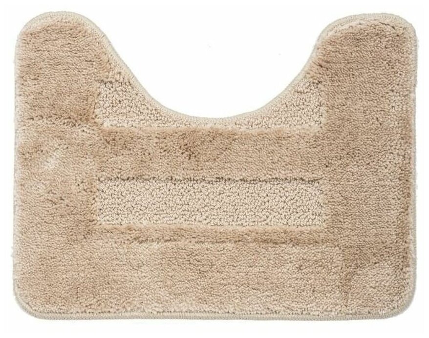 Комплект ковриков для в/к AQUA-PRIME Melany из 2 шт 50х80/40х50см 20мм (серо-бежевый) - фотография № 5
