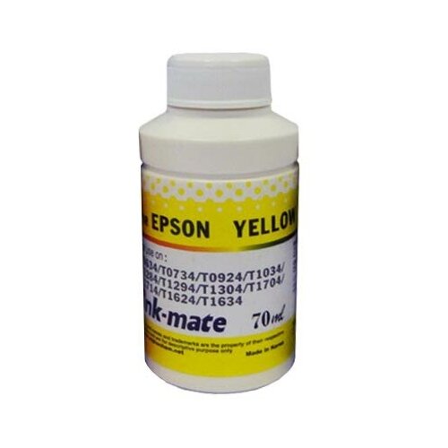 Чернила для epson (t0634/0734) (70мл, yellow, pigment) eim-100c ink-mate
