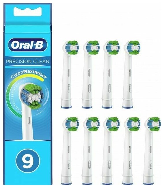 Насадки для зубной щетки ORAL-B EB20-9 Precision Clean 9 шт