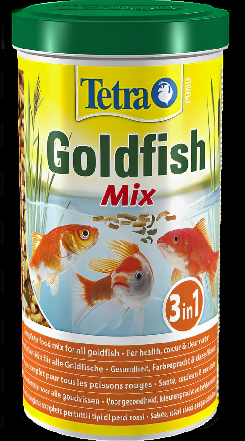 Корм для прудовых рыб Tetra Pond GOLDFISH MIX /смесь из хлопьев, палочек и гаммаруса/ 1 л. (140 г.)