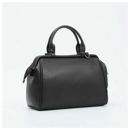 фото Саквояж, отдел на молнии, наружный карман, длинный ремень, цвет коричневый, 43 шт. textura