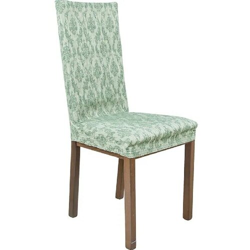 Чехол для мебели: Чехлы на стулья со спинкой на резинке 40х40см "Орна" Фисташковый