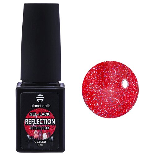 Planet nails Гель-лак Reflection, 8 мл, 173 planet nails увлажняющий крем для рук дыня планет нейлс 500 мл 100 мл