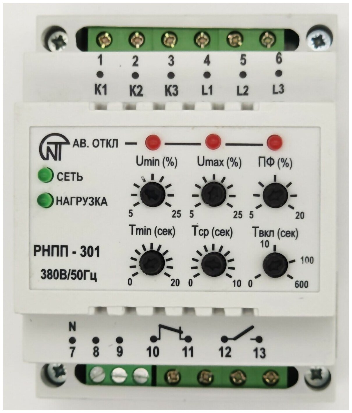 3425600301 Реле напряжения Новатек-Электро РНПП-301 3Ф - фотография № 6