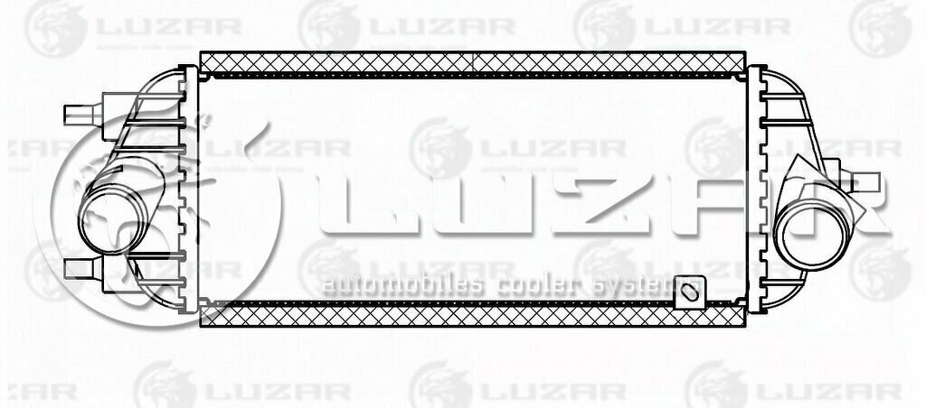 Радиатор интеркулера МАЗ ЯМЗ 656, 658 Евро 3 (LUZAR) LRIC 12A5 - фото №3