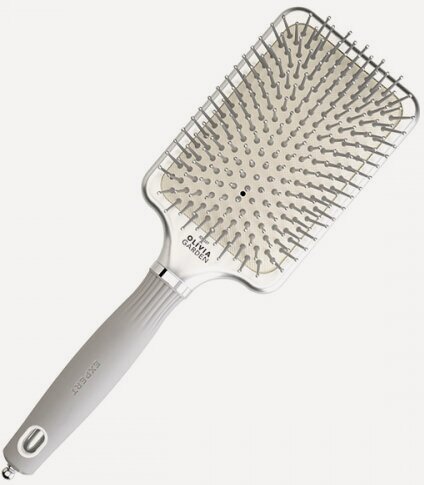 Изображение товара Щетка Olivia Garden EXPERT CARE RECTANGULAR Nylon Bristles Silver L