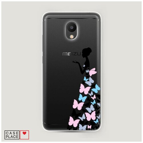 фото Силиконовый чехол "платье из бабочек" на meizu m6 / мейзу м6 case place