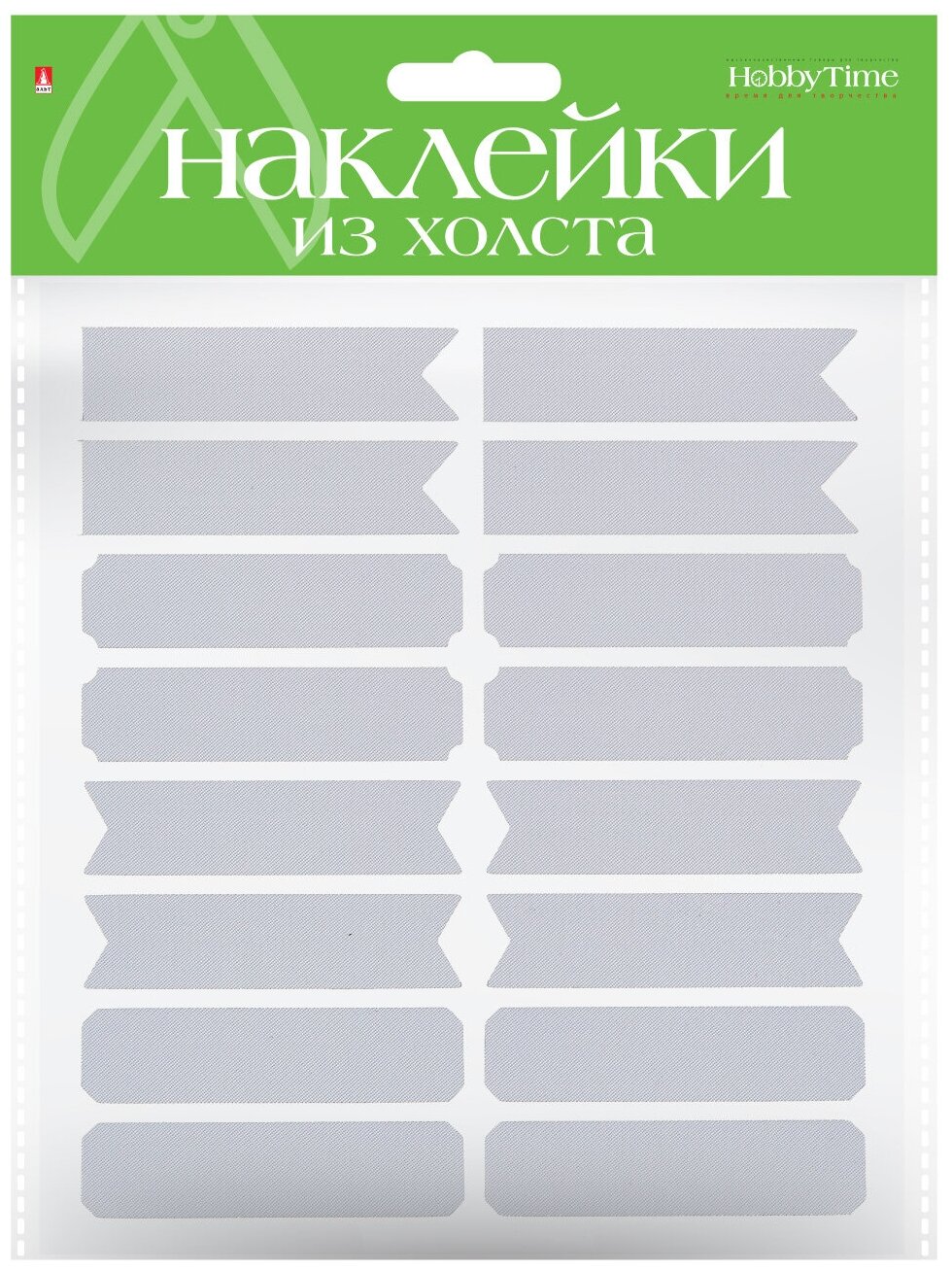 Декоративные наклейки из синтетического холста, № 1, 5 видов (2-152/03) - фото №3