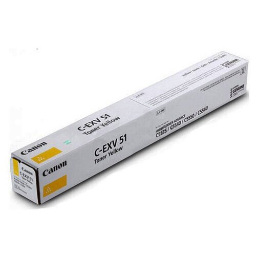 Тонер CANON C-EXV51L Y для iR ADV C5535 MFP/C5535i MFP/C5540i желтый (26 000 стр.) насос сет 26000