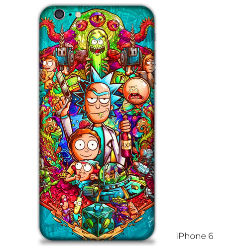 фото Чехол-наклейка виниловый skinz для iphone 6 морти sky