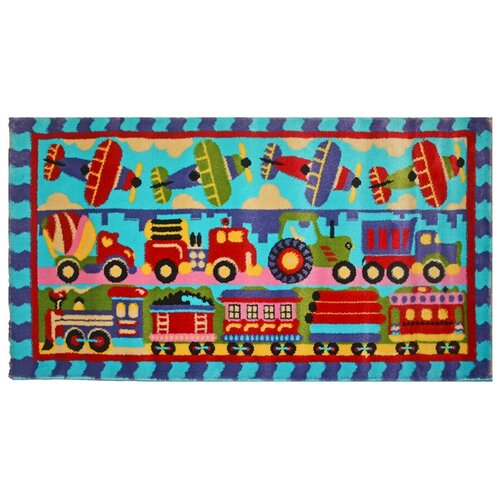 Ковер детский цвет голубой разм. 80х150 арт. УКД-2056