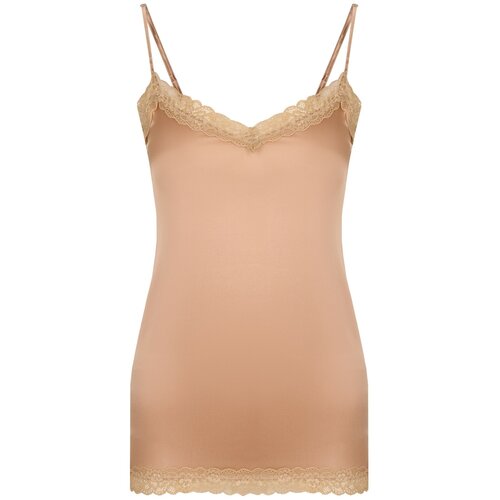 фото Топ шелковый max&moi коричневый