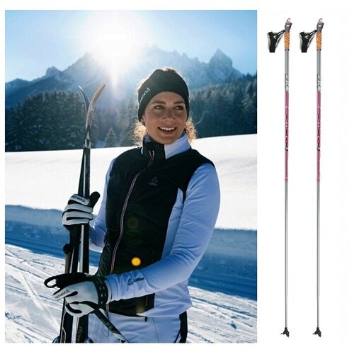 фото Палки для беговых лыж kv+ campra clip pink 18-19 165