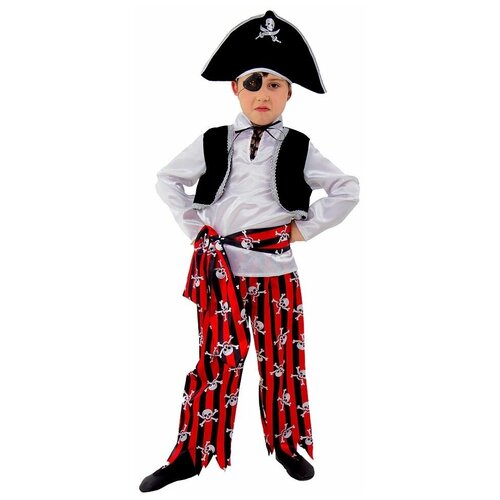 Батик Карнавальный костюм Пират, рост 134 см 7012-134-68 батик карнавальный костюм герцогиня рост 134 см 1903 134 68