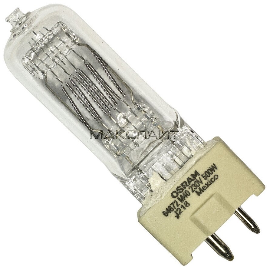 Галогенная лампа OSRAM 64670 T/25 230V 500W GY9.5