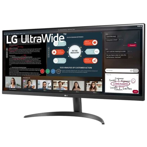 фото Монитор жидкокристаллический lg монитор lcd 34'' 219 2560х1080uw-uxga ips, nonglare, 250cdm2, h178v178, 10001, 16,7 миллионов цветов, 5ms, 2xhdmi, tilt, audio out, 2y, black