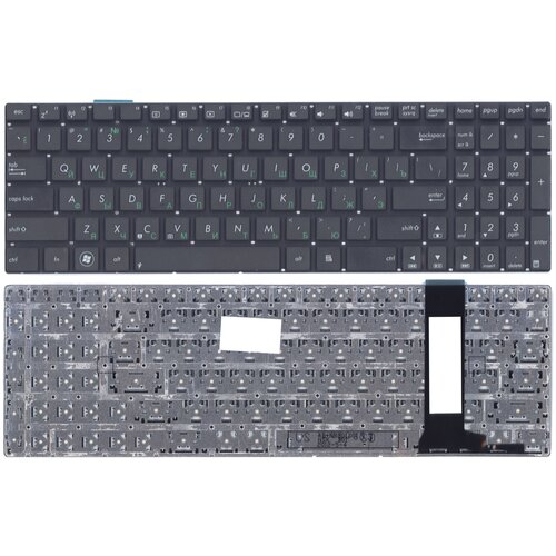 Клавиатура для ноутбука Asus N56 N56V N76 N76V черная клавиатура для asus 9z n8bbq k0r русская черная