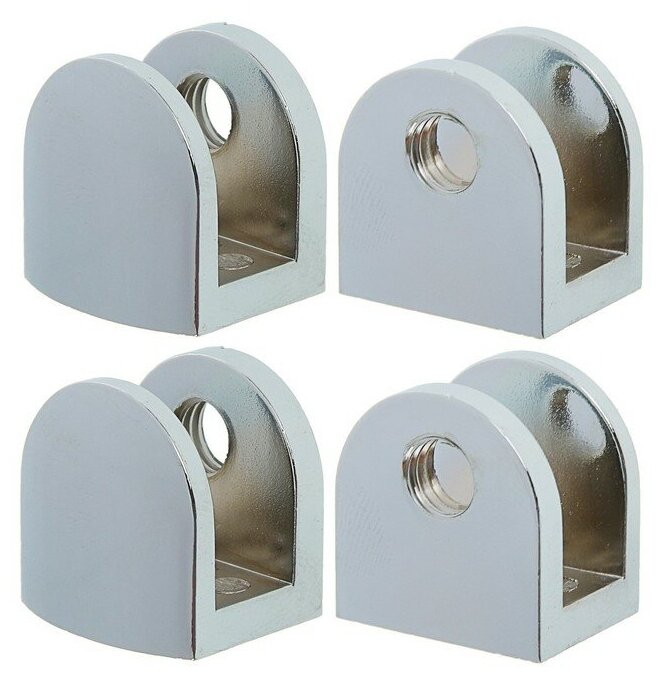 фото Полкодержатель P110CP, 22х23х20 мм, 4 шт в наборе, цвет хром