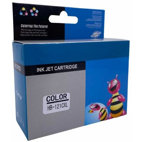 Картридж совместимый HP 121 XL (C644) цветной для принтера HP DJ D1663, D2563, D2663, D5563, F2423, F2483