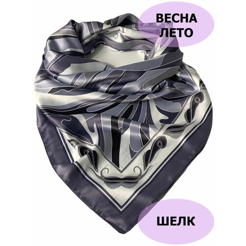 фото Платок florento,90х90 см, серый