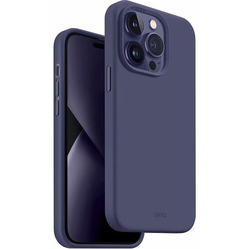 Клип-кейс Uniq Lino для Apple iPhone 14 Pro Purple чехол uniq novo with magnetic grip для iphone 14 pro цвет черный ip6 1p 2022 novoblk